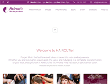 Tablet Screenshot of haircutie.com